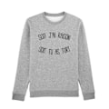 Miniatyrbillede 1 af 2: Sweat SOIT J'AI RAISON SOIT TU AS TORT GRIS CHINÉ - Sweat 100% bomuld af høj kvalitet. Trykt trøje i Frankrig Grå jag