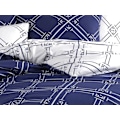 Miniatyrbild 3 av 4: Sängkläder - GEOMETRISK - 220x240 cm - 100% Bomull - Geometriskt Mönster - Maskintvättbar Blå