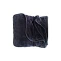 Miniatyrbillede 3 af 4: Plaid - Wellsoft - UNI - Sort - 150x200cm - 100% Polyester - Blød at røre ved Svart