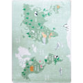 Miniatyrbillede 1 af 4: Børnetæppe - MANI TEXTILE - Grøn - Polyester - 100x150 - Kan maskinvaskes Grøn