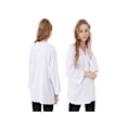 Miniatyrbillede 1 af 4: Gilet Kimono - Hvid - Kvinde - Langærmet - 97% Polyester - Størrelse 36 - Længde 85 cm - 36