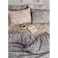 Miniatyrbillede 3 af 3: Sengesæt - BOTANIK - 240 x 220 cm - Grå - Botanisk mønster - 80% bomuld, 20% polyester Grå