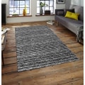 Pikkukuva 3 / 4: Matto - SELMA - Musta - 120x180 cm - Liukumaton - 50% puuvillaa, 50% polyesteria