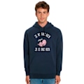Miniatyrbillede 1 af 2: "Sweater med hætte JEG GØR INGENTING MEN JEG GØR DET GODT NAVY - 100% kvalitetsbomulds sweatshirt. Trykt pullover i Frankrig" marinblå M