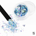 Miniatyrbild 1 av 3: Nageldekorationer - Broken Mirror - 15 Blå