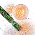 Miniatyrbild 1 av 4: Nagelglitter - Wink Effect - Hexagon - 29 Orange