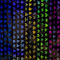 Miniatyrbild 3 av 7: Nagelfolie / folie - Set 10 färger - 100 cm / st multifärg
