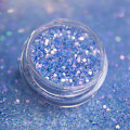 Miniatyrbild 4 av 4: Nagelglitter - Wink Effect - Hexagon - 11 Ljusblå