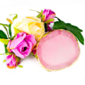 Miniatyrbild 2 av 4: Penselställ / blandningsyta / display - Cirkel - Rosa Rosa