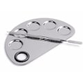 Miniatyrbillede 1 af 3: Akrylgel - Spatula fär applicering samt platta Metal look