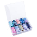 Miniatyrbild 1 av 4: Nagelfolie / folie - Set 10 färger - 100 cm / st multifärg