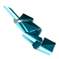 Pikkukuva 1 / 2: Kynsifolio / folio - kynsien koristeluun - Kromi - Turkoosi - 1m Turquoise