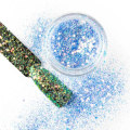 Miniatyrbild 1 av 4: Nagelglitter - Wink Effect - Hexagon - 33 Ljusblå