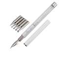 Pikkukuva 1 / 5: Crystal Stylograph - Penna för nagel dekorationer - Vit White