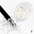 Miniatyrbild 1 av 3: Nageldekorationer - Broken Mirror - 04 Vit