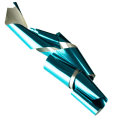 Miniatyrbillede 1 af 2: Neglefolie / folie - til negle dekorationer - Krom - Turkis - 1m Turquoise