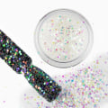 Pikkukuva 1 / 3: Nail Glitter - Wink Effect - Hexagon - 10 White