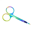 Miniatyrbillede 2 af 2: Cuticle saks - Buet - Metal - Model: NN-002 - Olie Metal look