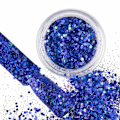 Miniatyrbild 1 av 4: Nagelglitter - Wink Effect - Hexagon - 08 Blå