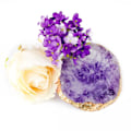 Miniatyrbillede 2 af 3: Børstestativ / blandeflade / display - Cirkel - Lilla Purple