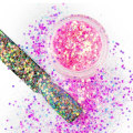 Miniatyrbild 1 av 4: Nagelglitter - Wink Effect - Hexagon - 26 Rosa