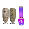 Miniatyrbillede 2 af 8: Mollylac - Gel polish - Blinkende lys - 611 5ml Gold
