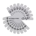 Miniatyrbillede 1 af 3: Nagelfil - Halvmåne - 180/240 - Victoria Vynn  - Grå White