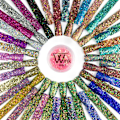 Miniatyrbild 3 av 4: Nagelglitter - Wink Effect - Hexagon - 38 Silver