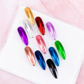 Miniatyrbillede 3 af 3: Effect Powder - Chrome / Glass - Golden pink Wine red