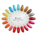 Pikkukuva 3 / 4: Base One - UV-geeli - Metallinen - Set , jossa on 12 eri väriä - 5 g Multicolor