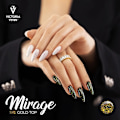 Miniatyrbillede 2 af 6: Top coat - Mirage - Gold - No Wipe - 8 ml - Victoria Vynn Gold