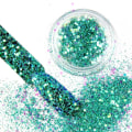Miniatyrbild 1 av 4: Nagelglitter - Wink Effect - Hexagon - 03 Turkos