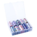 Miniatyrbild 3 av 3: Nagelfolie / folie - Set 10 färger - 100 cm / st multifärg