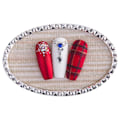 Pikkukuva 1 / 5: Penselställ / blandningsyta / display - Cirlel - Silver + Stenar Silver
