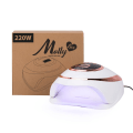 Miniatyrbillede 3 af 7: UV/LED 220W - Nagellampa - Z7 Molly lux - Vit / Guld White
