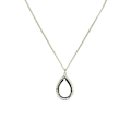 Miniatyrbild 1 av 2: Silverfärgat halsband med droppmotiv - Berlock