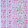 Miniatyrbild 4 av 4: Nagelfolie / folie - Set 10 färger - 100 cm / st multifärg