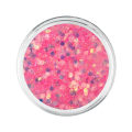 Miniatyrbillede 2 af 4: Negleglitter - Blinkeffekt - Hexagon - 13 Pink