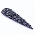 Miniatyrbillede 1 af 2: Krystalsten (Glas) - 1 mm - 200-300 stk - 23 Black