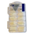 Miniatyrbild 1 av 2: Triangel / edge - formade design nageltippar - 100 st