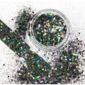 Pikkukuva 1 / 3: Nagelglitter - Wink Effect - Hexagon - 40 Black
