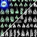 Pikkukuva 2 / 3: Tarrat - UV-valot - CY-028 - Kynsille Multicolor
