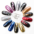 Miniatyrbillede 4 af 4: Nageldekorationer - Metall / Alu flingor - 05 Red