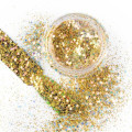 Miniatyrbild 1 av 4: Nagelglitter - Wink Effect - Hexagon - 34 Guld