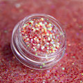 Miniatyrbillede 4 af 4: Nail Glitter - Wink Effect - Hexagon - 28 Red