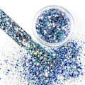 Miniatyrbild 1 av 4: Nagelglitter - Wink Effect - Hexagon - 01 Blå