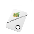 Pikkukuva 4 / 4: Akrylgel - Spatula fär applicering samt platta Metal look