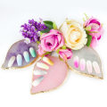 Miniatyrbild 3 av 4: Penselställ / blandningsyta / display - Löv - Rosa Rosa