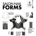 Miniatyrbild 4 av 4: Nagelmallar - 400 st Salon - Victoria Vynn Svart