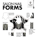 Miniatyrbillede 4 af 4: Nagelmallar - 400 st Salon - Victoria Vynn Black